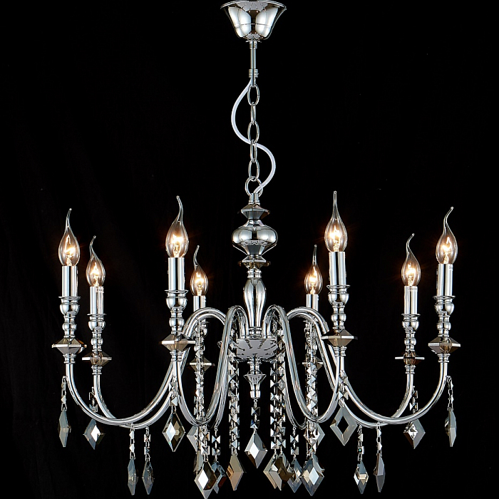 Люстра Crystal Lux MERCEDES SP8 CHROME/SMOKE