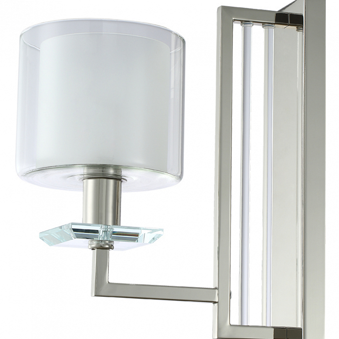 Бра Crystal Lux NICOLAS AP1 NICKEL/WHITE