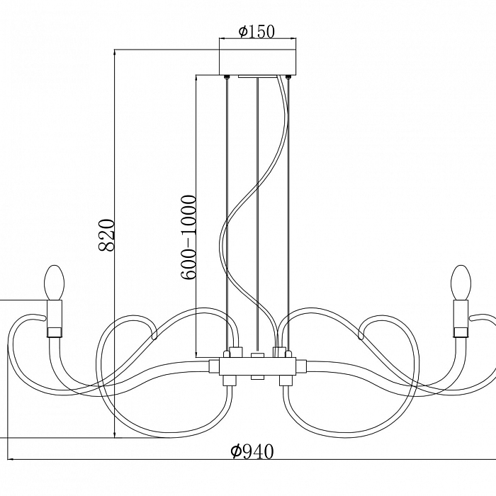 Люстра Maytoni MOD051PL-07TR