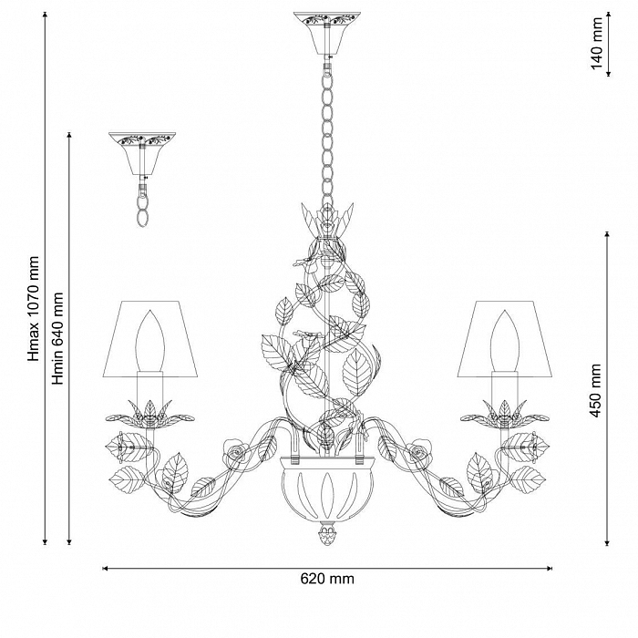Люстра Lucia Tucci Fiori di rose 108.6